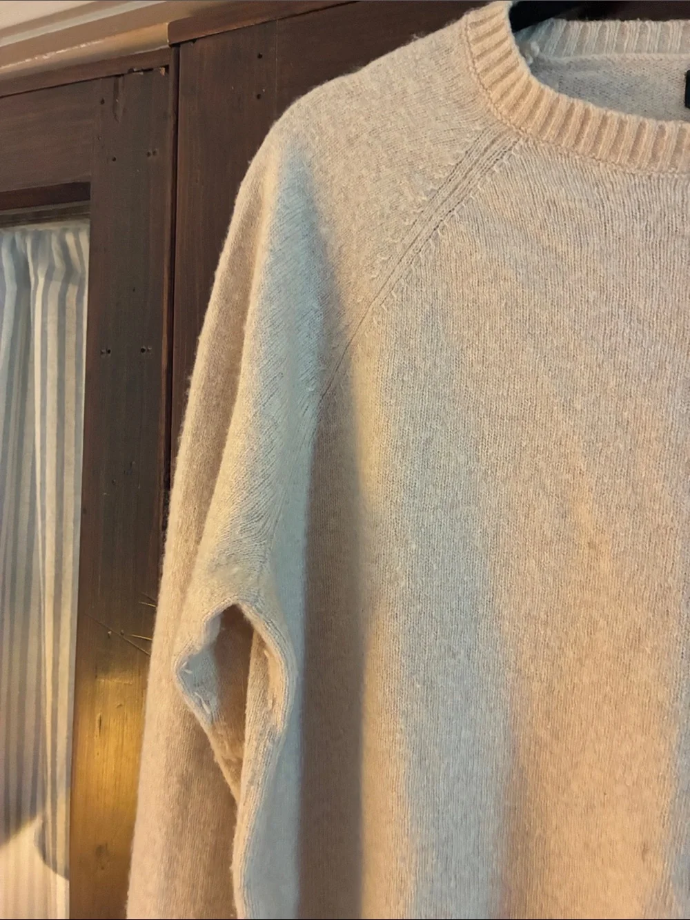 J. Crew Light Cream Crewneck Sweater